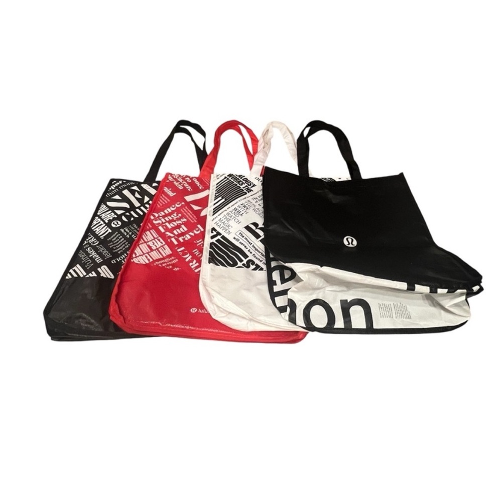 Lululemon Bundle Medium Size Reusable Three Shopping Bag